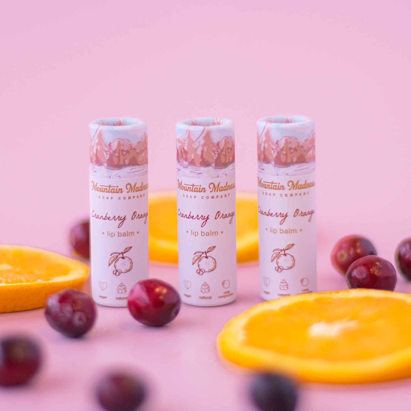 Cranberry Orange Lip Balm