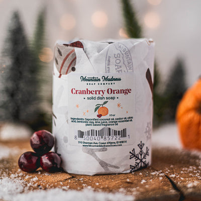 Cranberry Orange Solid Dish Soap