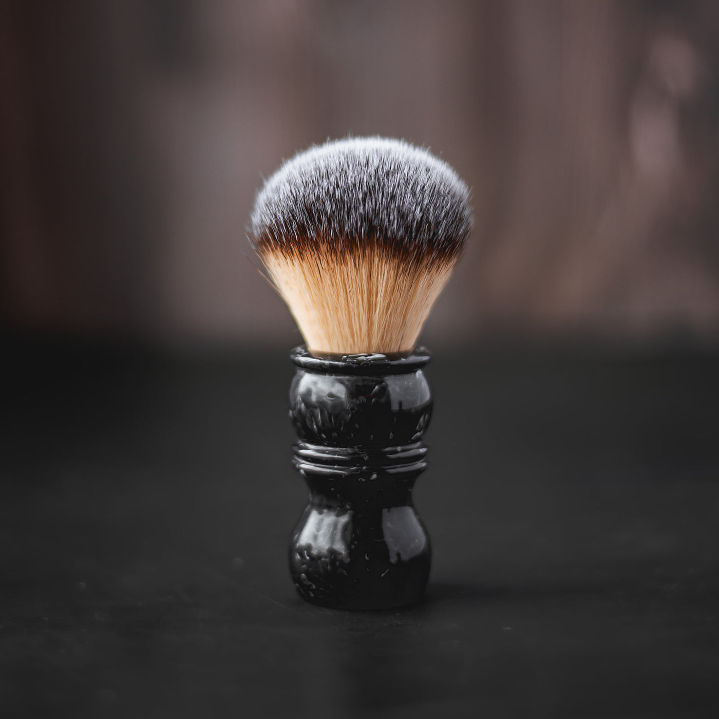 Black Marble Synthetic Shaving Brush