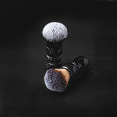 Black Marble Synthetic Shaving Brush